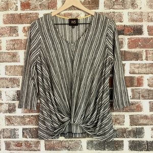 Anthropologie W5 Women's Twist-Front Top Sz M
